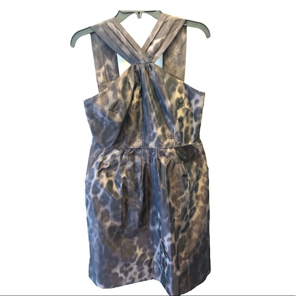 Banana Republic Cheetah cocktail dress NWT 10P